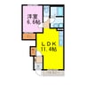 スターテラスＡ 1LDKの間取り