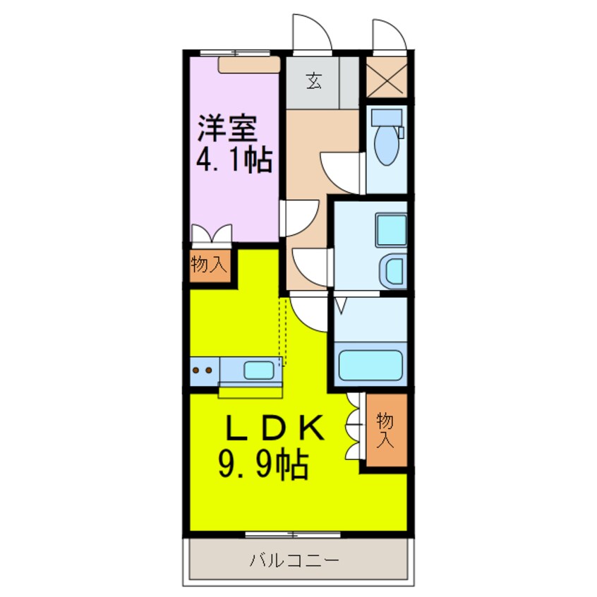 間取図 フォレストヴィラ