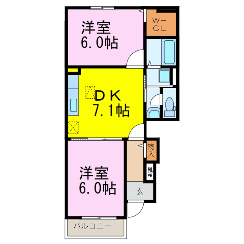 間取図 パレドール・Ⅰ