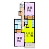 イルソーレ 2LDKの間取り