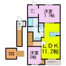 プラトンⅣ 2LDKの間取り