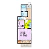 クレメント　カーサ　 1SKの間取り