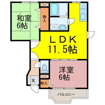 間取図 アンソレイエアピテ