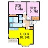 パークヒルズ 2LDKの間取り
