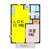 カーム鈴木 1LDKの間取り
