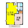 カーム鈴木 1LDKの間取り