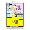 アーバンレジデンス・イースト 1LDKの間取り