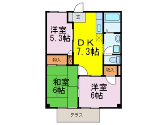 間取図 ニューシティー川島