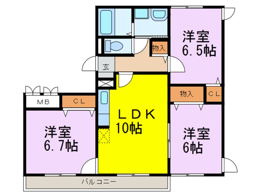 間取図 グランアヴェニール