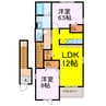 プルミエ 2LDKの間取り