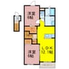 ジェルメ・エール 2LDKの間取り