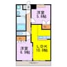 ルミナスA 2LDKの間取り