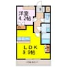 ハッピータウンゴウド 1LDKの間取り