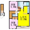メゾン・ジュリエンヌ 2LDKの間取り