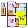メゾン　ソレイユC 2LDKの間取り