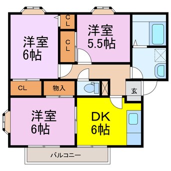 間取図 プランタン小島
