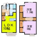 フルールの間取図