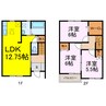 竹林ガーデンAB 3LDKの間取り