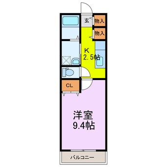間取図 シャトーグリーンⅡ
