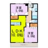アドバンス 2LDKの間取り