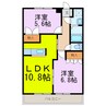 アドバンス 2LDKの間取り