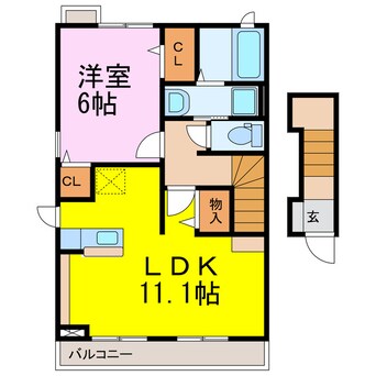 間取図 カーサ・ツバキ