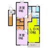 アマランスEF 2LDKの間取り