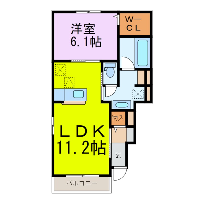 間取図 カーサ・フランブリーズ