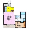 プランドール 1SKの間取り
