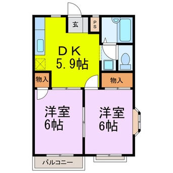 間取図 エルディムのぞみ