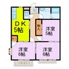 メゾンエスポワール 3DKの間取り
