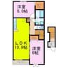 ラッフィナート 2LDKの間取り