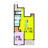 ホワイト　ノバⅠ 1LDKの間取り