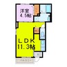 カームリーⅩ 1LDKの間取り