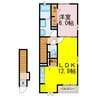 プラシードⅠ 1LDKの間取り