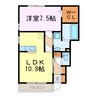 Ｇａｒｄｅｎｓ　Ⅱ 1LDKの間取り