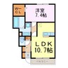 Ｇａｒｄｅｎｓ　Ⅱ 1LDKの間取り