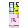 インペリアル 1Kの間取り