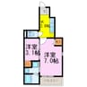 ラディア 1SKの間取り