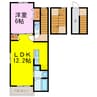 ラディア 1LDKの間取り