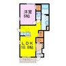 コンフォルト　カーサ 1LDKの間取り