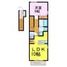 サニーコート・ピア 1LDKの間取り
