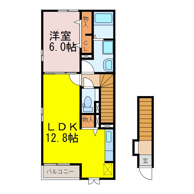 間取り図 ディ　ジャラン