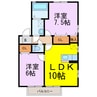 spring-court 2LDKの間取り