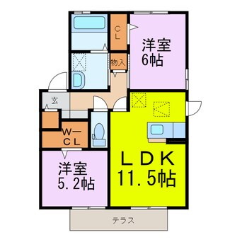 間取図 プラウドパークス