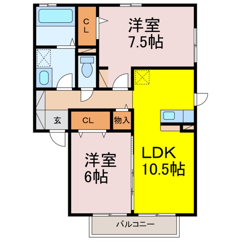 間取図 プラウドパークス