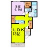 フェリオ　カーサ 1LDKの間取り