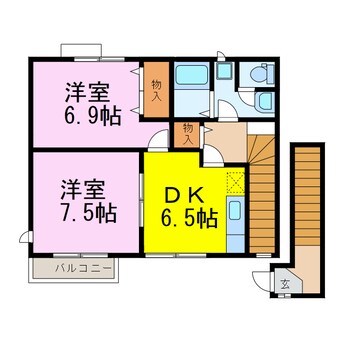 間取図 プリュジュールⅡ