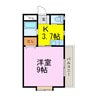 ラフォーレ・ノナ 1Kの間取り