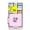 ラフォーレ・ドリーム 1Kの間取り